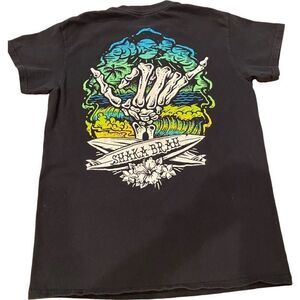 Retrofit Brand Mfg Shaka Brah Black Logo Tee Shirt Mens Size Small